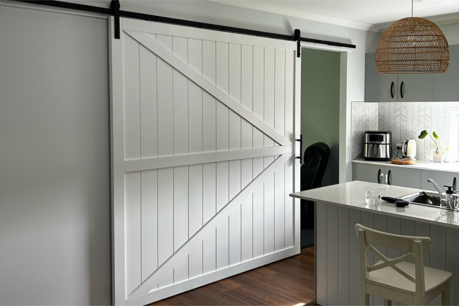 British Brace Barn Door Primed