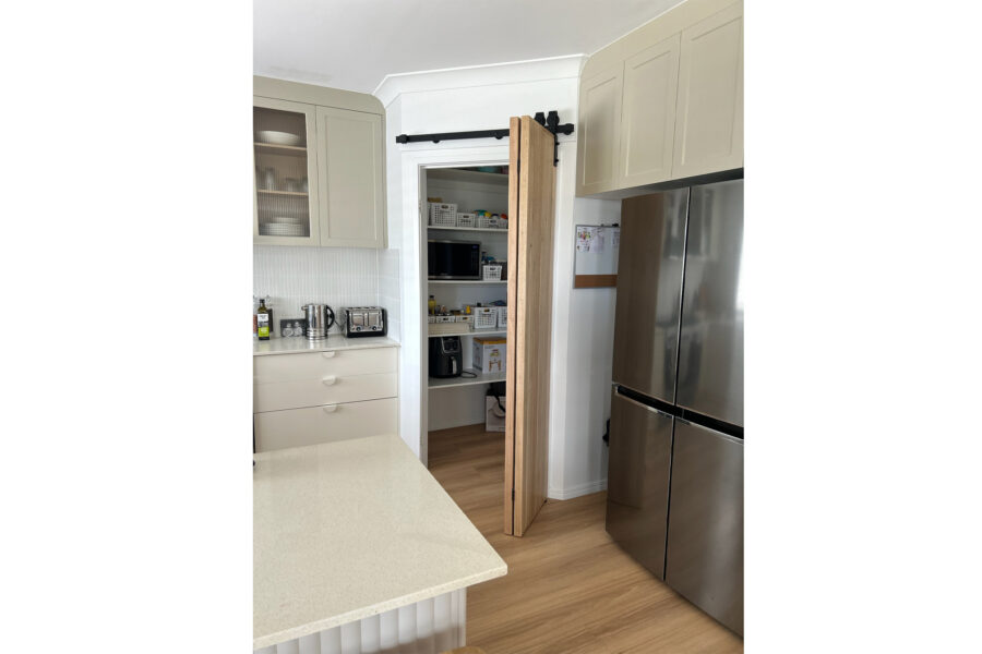 Matte Black Bifold Track Barn Door Accessories