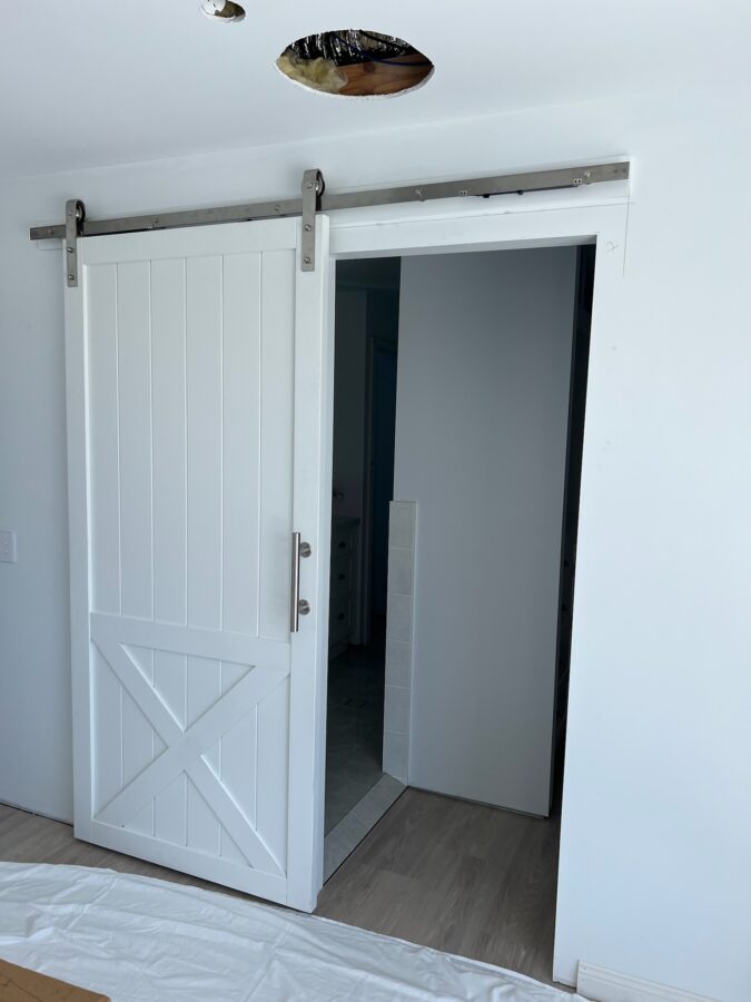 2150x900 Single 'X' Style Barn Door PRIMED