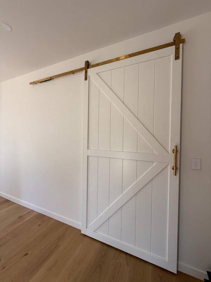 2150x1750 British Brace Style Barn Door PAINTED - FINAL SALE