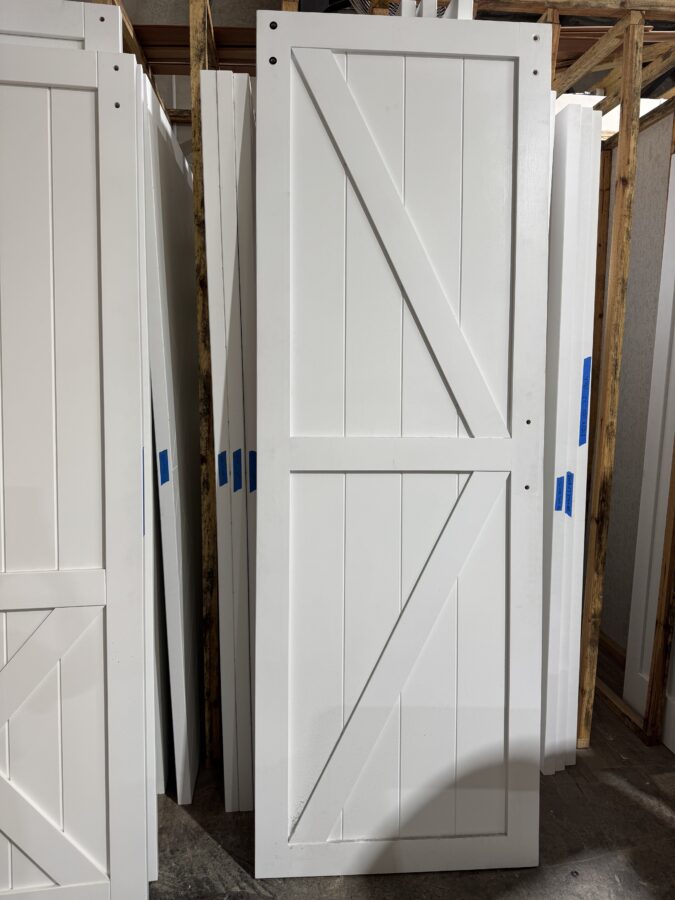 2310x790 British Brace Style Barn Door - FINAL SALE