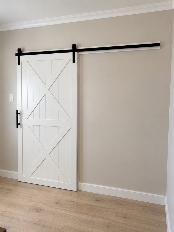 CLEARANCE 2430x1280 Double 'X' Style Barn Door PRIMED